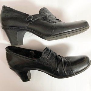 Cobb Hill Black Leather Sandy Loafer Size 7.5N